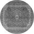 thumbnail image 1 of Ahgly Company Indoor Round Medallion Gray Traditional Area Rugs, 5' Round, 1 of 1