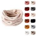 thumbnail image 3 of Resicozy Womens Pashmina Loop Scarfs Warmer Trendy Cold Neck Gaiter Soft Scarf Winter Solid Color Scarfs Light Gray 16 In, 3 of 3
