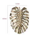 thumbnail image 6 of Benjara Linzo 25" Metal Wall Hanging Decor- Monstera Leaf- Bright Gold Finish, 6 of 6