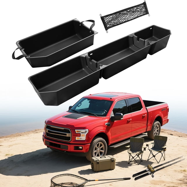Organizador de almacenamiento bajo el asiento para camioneta DiffCar compatible con Ford F-150 2015-2026