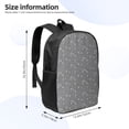 thumbnail image 2 of Uemuo Airplane Routes Around The World Printed Durable 17-inch Student Backpack - Lightweight, Waterproof, Adjustable Straps, Ideal for School, Work, Travel, 2 of 5