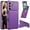 Purple, variant on CCSmall for Samsung Galaxy A17 Wallet Case with Card Holder for Women Men, Luxury Folio Leather Wallet Cover TPU Bumper Phone Case for Samsung A17 / Galaxy A26 ZM Black