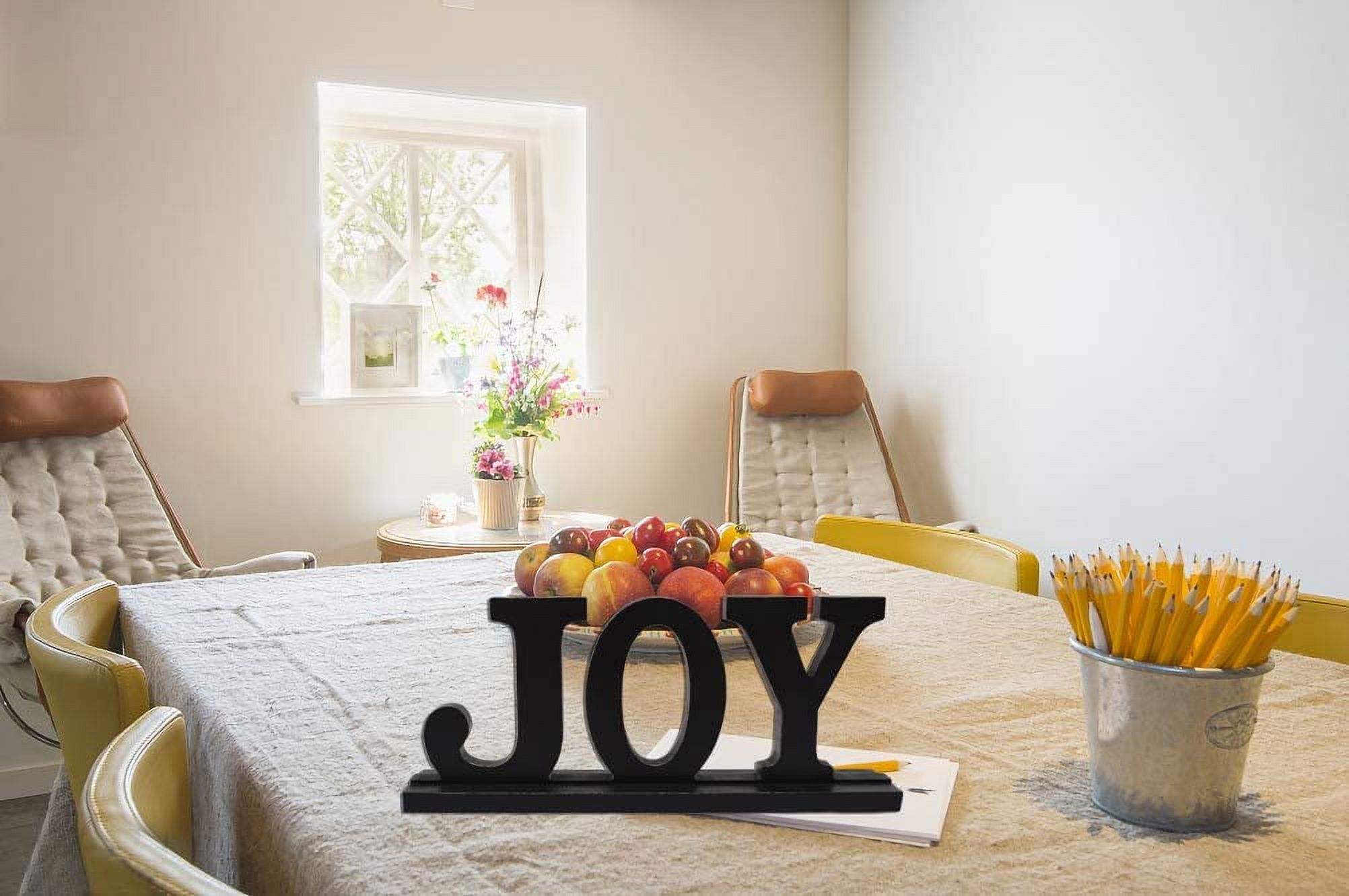 Decorative Wooden Cutout Word Decor Freestanding Tabletop Sign