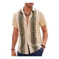 thumbnail image 1 of Camisa De Manga Corta De Playa Guayabera Cubana Para Hombre, 1 of 8