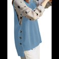 thumbnail image 2 of Suéter Sin Mangas de Cuello Redondo para Mujer, Jersey de Punto Acanalado, Chaleco Azul L, 2 of 9