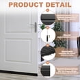 thumbnail image 3 of Uxcell Door Brush Sweeps H-shape Aluminum Alloy Holder Door Sweep for Bottom of Door Seal Garage Black 0.39" x 39.37", 3 of 7