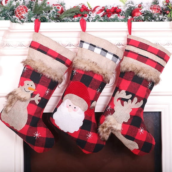 Christmas Stockings,Knit Christmas Stocking, Holiday and Family StockinDg for Fireplace Christmas Holiday Party Decoration