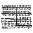 thumbnail image 1 of Uxcell Felt Letter Board Letters Numbers Symbols 3/4 inch Black Alphabet Message Board Changeable, 1 of 6