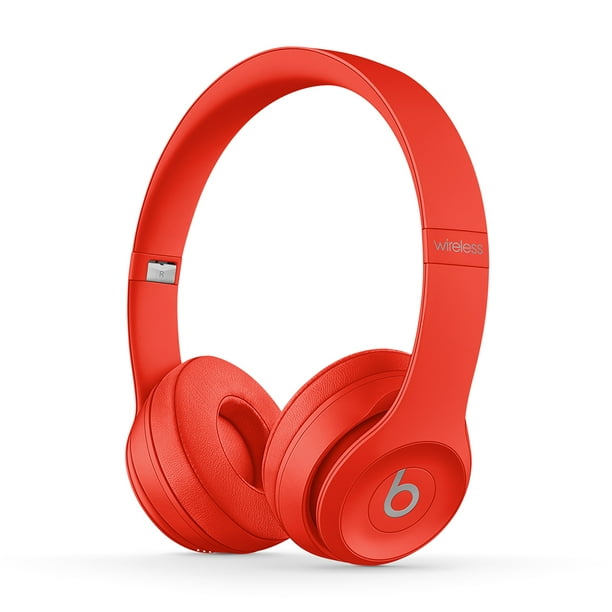 Minister Bot Daisy Beats Solo3 Wireless On-Ear Headphones with Apple W1 Headphone Chip, Red,  MX472LL/A - Walmart.com