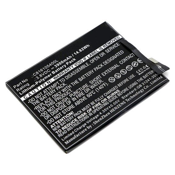 Batteries N Accessories BNA-WB-P3771 Cell Phone Battery - Li-Pol, 3.8, 3900mAh, Ultra High Capacity Battery - Replacement for Blu C816105400L Battery