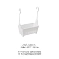 thumbnail image 2 of Yuarrent Cesta colgante plegable Soporte de ducha de drenaje vertical Suministros de Caja de almacenamiento Organizador de limpieza de Almacenamiento y organización del hogar, 2 of 6