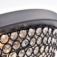 thumbnail image 3 of First Lighting Alkes Clear Glass/ Black Finish Metal 6-light Flush Mount, 3 of 5