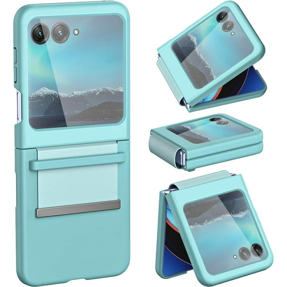 Cheeroll Heavy Duty Flip Cell Phone Case for Motorola Moto Razr Plus, Green