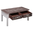thumbnail image 3 of vidaXL Coffee Table Brown 100x50x45 cm Wood, 3 of 5