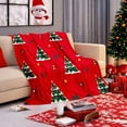 thumbnail image 6 of Clearance of savings! Quilts for Queen Bed Christmas Flannel Blanket Christmas Elements Printed Bedroom Sofa Nap Blanket, 6 of 7