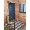 thumbnail image 4 of Advaning 47" x 31" Solid Polycarbonate Door Awning – PN Series, Black Brackets, 4 of 11