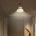 thumbnail image 6 of Gnmfd Corridor Ceiling Light LED Hallway Light Wooden Flush Mount Ceiling Lamp Modern Indoor Lights for Entrance Balcony Cloakroom Living Room Bedroom Lighting Fixtures for Home Decor, 6 of 6