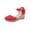 Red -- Women Sandals Savings 2024 Prime Deals, variant on FNFYFH Espadrilles Flatform Sandals for Women, Platform Ankle Strap Wedge Sandals Closed Toe Ankle Strap Espadrille Wedge Sandals for Women Casual Summer Womens Shoes