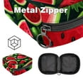 thumbnail image 5 of Watermelon Sanitary Napkin Storage Bag, Menstrual Pad Bag Portable Nylon Oxford Cloth Menstrual Cup Pouch with Zipper for Teen Girls Women Ladies, 5 of 7