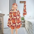 thumbnail image 4 of Toddler Hooded Beach Towel 24x50 Kids Bath Towels Soft Quick Dry for Swim Pool Boys Girls Cartoon Foxes, 4 of 7