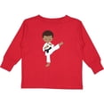 thumbnail image 3 of Inktastic African American Boy, Karate Boy, Black Belt, Kata Boys Long Sleeve Toddler T-Shirt, 3 of 5
