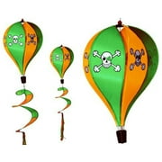 Flappin' Flags Pirate Irish Hot Air Balloon Garden Spinner 33 in - Blarney Bones