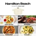 thumbnail image 7 of Hamilton Beach Enameled Cast Iron Dutch Oven Cream (3-Quart) | Cream Enamel Coating Dutch Oven Pot with Lid | Cast Iron Dutch Oven with Even Heat Distribution | Easy Grip to Handles & Multipurpose, 7 of 7