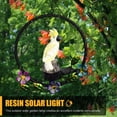 thumbnail image 4 of Bird Animal Garden Lámparas solares LED Búho Escultura Decoraciones para el hogar (loro amarillo, 4 of 5