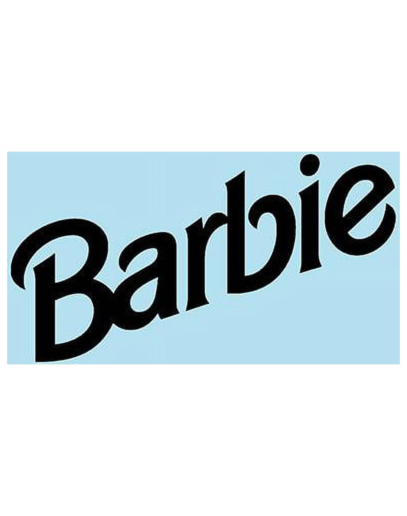 Barbie 90s Logo Removable Vinyl Wallpaper by Barbie - Baby Blue