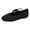 Black, variant on Womens Strappy Ballet Flat Stylish Casual Comfortable Knit Square Toe Low Heel Slip on Walking Loafers Mary Jane Dressy Shoes Fall Red Size 6.5