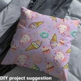 thumbnail image 2 of Manfei Cartoon Cute Axolotl Sewing & Crafting Fabric (1 Yard), Kawaii Animal Home Decor Fabric by the Yard, Ice Cream Donut Cake DIY Fabric, 2 of 6