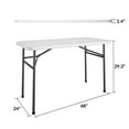 thumbnail image 6 of COSCO 4 ft. Straight Folding Utility Table, White, 6 of 7