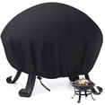 thumbnail image 1 of Fire Pit Cover, Round Outdoor Heavy Duty Waterproof 420d Polyester Thick Pvc Coating Protective Patio Fire Table Covers, 1 of 5