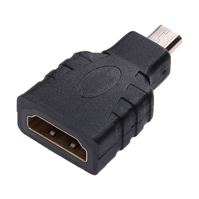 Convertidor de conector de adaptador macho compatible con Micro HDMI hembra a HDMI para Android TV Tmvgtek Para Estrenar