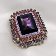 thumbnail image 4 of Jewelblings Victorian Vintage Style Embellishment Rectangle Shaped Purple Stone Brooch and Pins Art Deco Jewelry Women Coat Sweater Jackect, 4 of 6