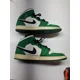 thumbnail image 4 of Ni - ke Ni - ke Men Two Tone Leather Air Jordan 1 Athletic Sneakers Size 13, 4 of 5