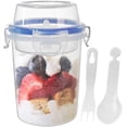 thumbnail image 2 of Yogurt Parfait Cups Yogurt Parfait Containers Meal Prep Jars Leak Proof Overnight Oats Containers with Spoon and fork Multifunctional Travel Cereal Cup for Cereal Fruit, 2 of 6