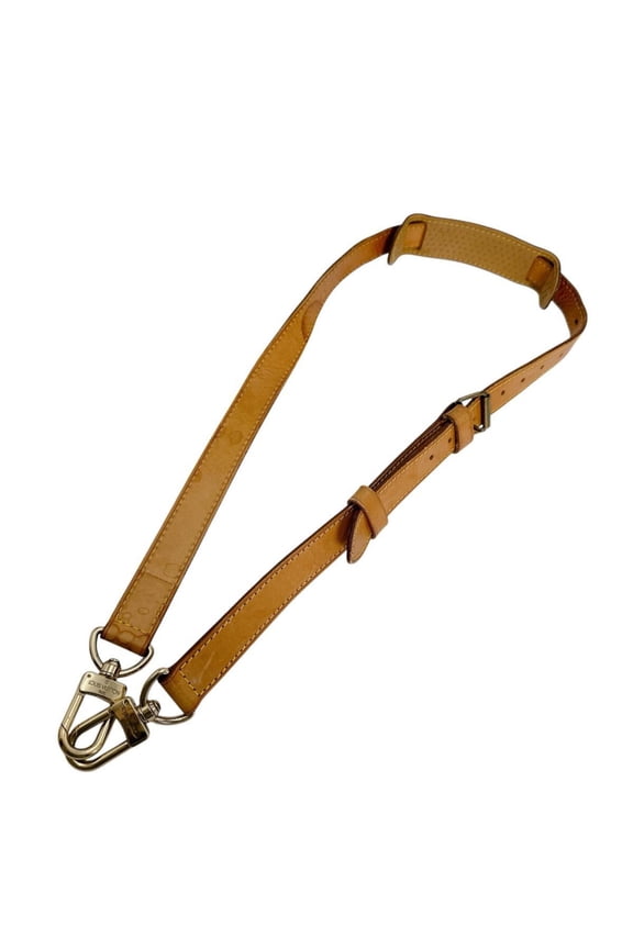 Pre-Owned Louis Vuitton shoulder strap bag accessory, natural leather, J52312, beige.