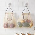 thumbnail image 2 of Cesta de almacenamiento colgante para baño de 3 uds., caja de almacenamiento de juguetes de baño para bebés y niños, bolsa de red de almacenaje plegable, bolsa de compras, 2 of 4