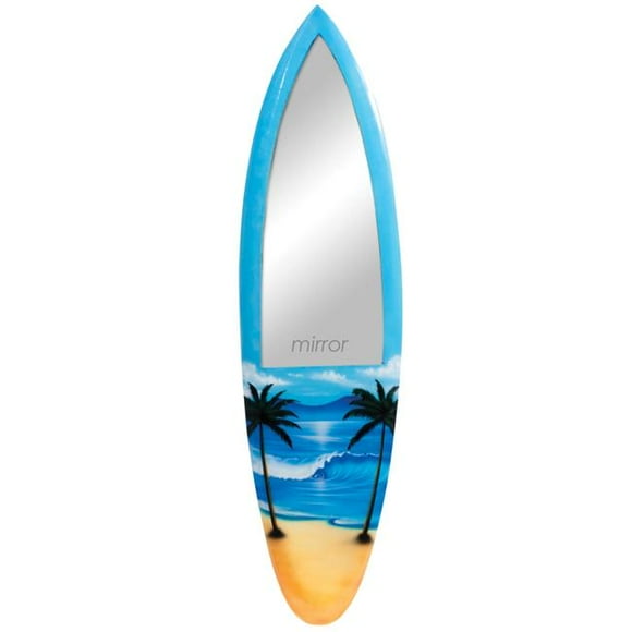 RAM Game Room ODR744 Planche de Surf en Bois d'Acacia Miroir