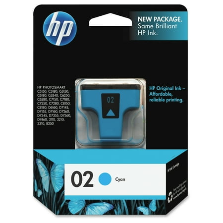 Hewlett Packard All In One - HP 02 - cyan - original - ink cartridge