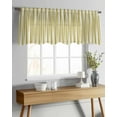 thumbnail image 4 of Yellow Striped Valance Curtains for Kitchen/Living Room/Bathroom/Bedroom Window, Modern Abstract Art Rod Pocket Small Topper Half Short Window Curtains Voile Sheer Scarf 42"x12", 4 of 8