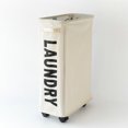 thumbnail image 4 of Laundry Hamper Foldable Laundry Basket Oxford Cloth Easy Install Storage Basket With Mesh Pulleys, 4 of 7