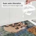 thumbnail image 5 of XMXT Microfiber Drying Mat for Kitchen Counter, Animal Skin Decorative Painting Absorbent Dish Drying Mats for Sink Dishes Rack Pad, 16 x 18 inches, 5 of 9