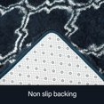 thumbnail image 4 of Alfombra LOCHAS de lujo de felpa, pelo alto, 183 x 274 cm, color azul marino, 4 of 6