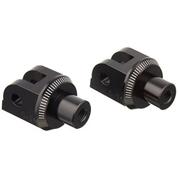 Puig 6347N Black Pilot Footpeg Adapter - Pair