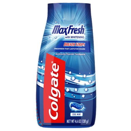 Colgate Max Fresh Liquid Gel 2-in-1 Toothpaste and Mouthwash, Cool Mint, 4.6 Oz