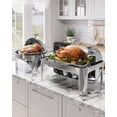 thumbnail image 7 of EastVita 9QT Visible Chafing Dish Buffet Set,Stainless Steel Roll Top Buffet Server,Commercial Chafer (Full Size Pan), 7 of 7