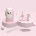 thumbnail image 4 of Baby Nail Care Set Baby Manicure Pedicure Kit with Protective Case for Newborn Infant Toddler Light Pink, 4 of 4