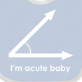 thumbnail image 4 of Inktastic Acute-baby-white Boys or Girls Baby Bib, 4 of 4
